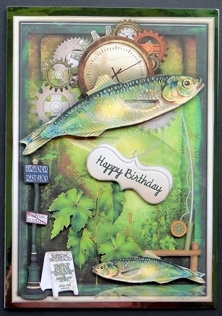 Fishing Time Male Card by Giselle Topper