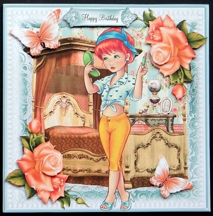 Make Up Time Card Front by Giselle Topper