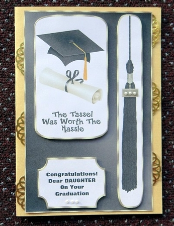 Graduation Cap & Scroll - Daughter by Giselle Topper