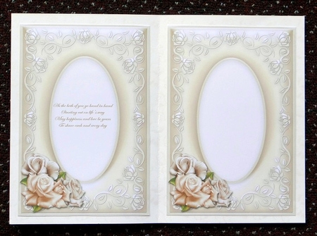 Cream Wedding With Roses Inserts by Giselle Topper