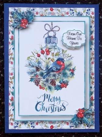 The Merry Christmas Bauble A5 by Giselle Topper
