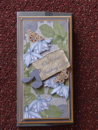 Blue Fushsia Wedding Day Dl Topdown Topper by Giselle Topper
