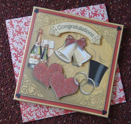 Wedding Cut and Fold Card by Giselle Topper