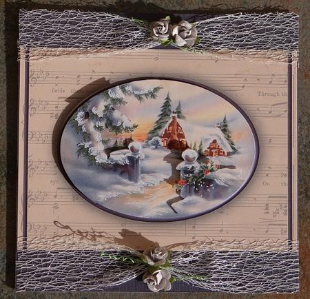 Snow Scene Quick Card by Giselle Topper