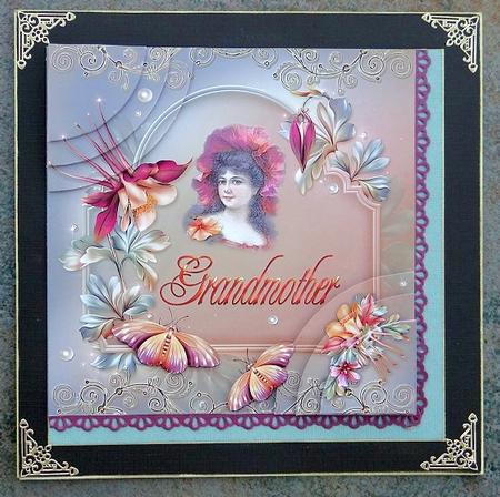 Grandmother 6x6 Card Front by Giselle Topper