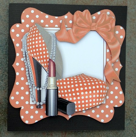 Orange/white Polka Dot Shoe with Bow by Giselle Topper