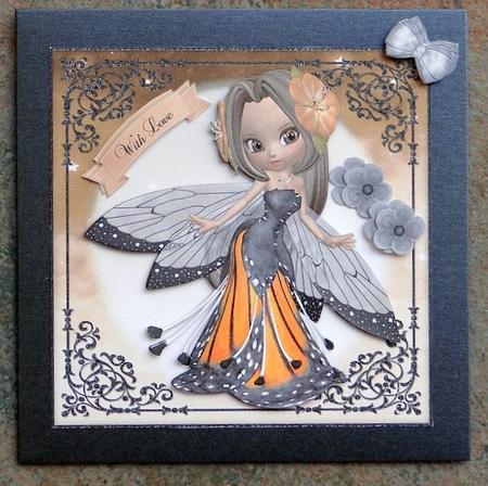 Sweet Flower Fairy 8x8 Topper & Embellishments by Giselle Topper