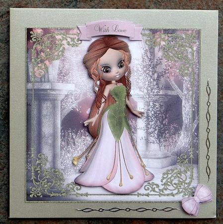 Sweet Petal Princess 8x8 Topper & Embellishments by Giselle Topper