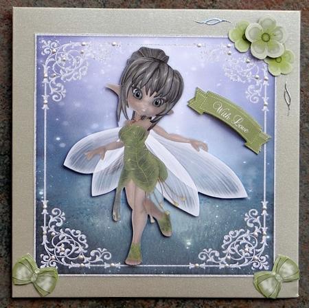 Sweet Magical Fairy 8x8 Topper & Embellishments by Giselle Topper