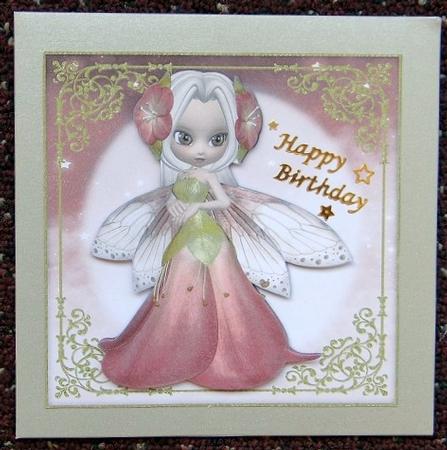 Sweet Flower Fairy 8x8 Topper & Embellishments by Giselle Topper