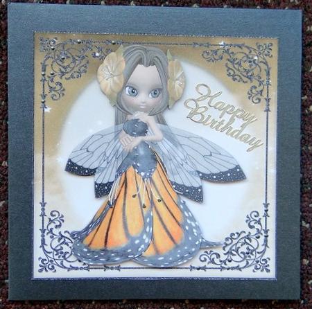 Sweet Flower Fairy 8x8 Topper & Embellishments by Giselle Topper