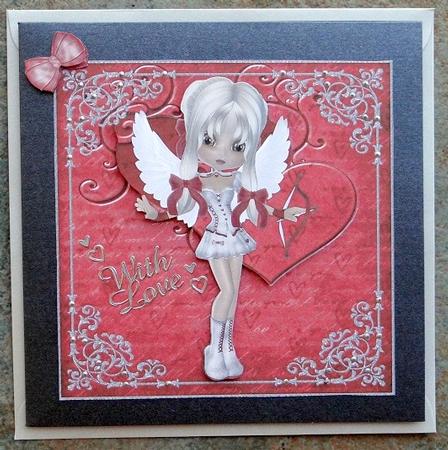Cutie Cupid 8x8 Topper & Embellishments by Giselle Topper