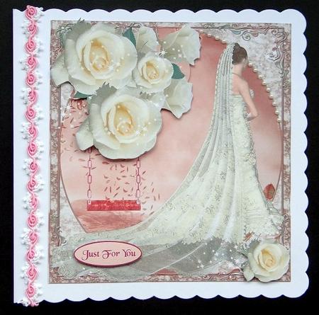 Everything You Dreamed Wedding Card Topper & Rose Decouapge by Giselle Topper