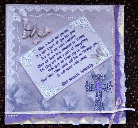 When a Loved One Passes -  Sympathy Card by Giselle Topper