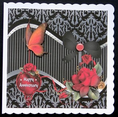Red Roses Wedding Anniversary by Giselle Topper
