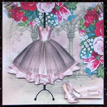 Ball Gown Vintage Roses by Giselle Topper