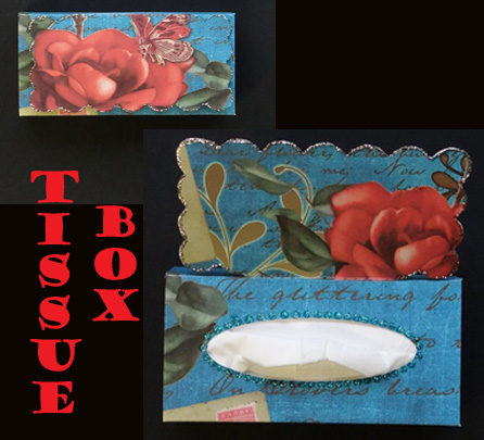 Rose Postcard Mid Tea 8 Scrapbooking Papers Kit by Giselle Topper