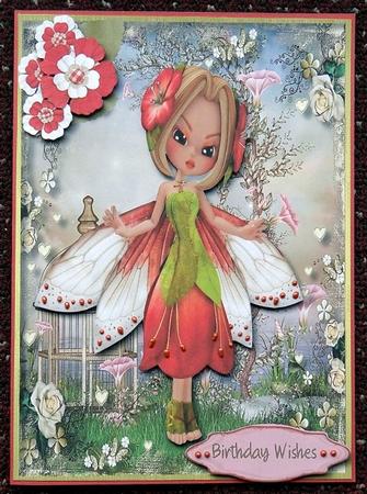Beautiful Strawberry Fairy by Giselle Topper