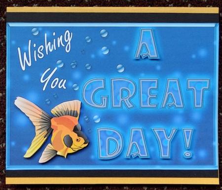 Wishing You a Great Day! Topper & Insert by Giselle Topper