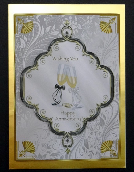Anniversary Champagne Glasses by Giselle Topper