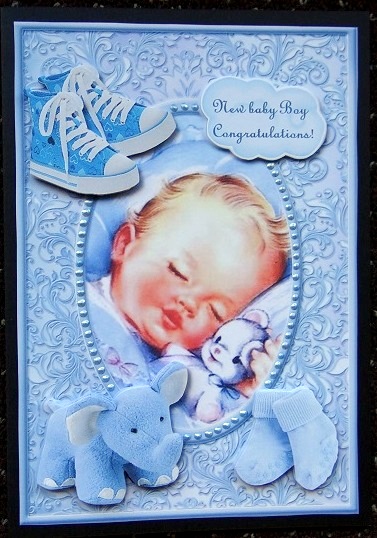 Vintage New Baby Boy by Giselle Topper