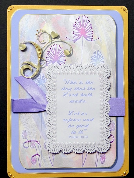 This is the Day -  Card Topper by Giselle Topper