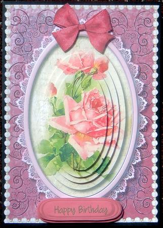 Beautiful Shaapy Chic Pink Roses in Pyramid by Giselle Topper
