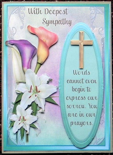 Beautiful Lillies with Sympathy by Giselle Topper
