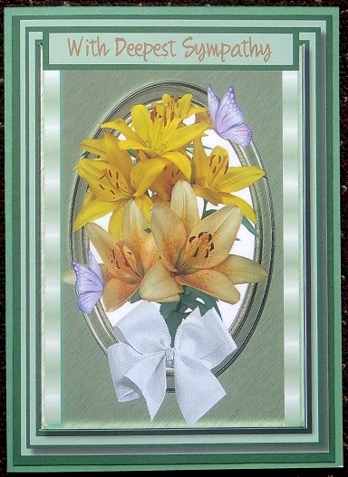 Sympathy, Topper with Verse by Giselle Topper