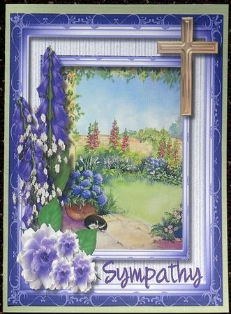 Sympathy, Topper with Verse by Giselle Topper