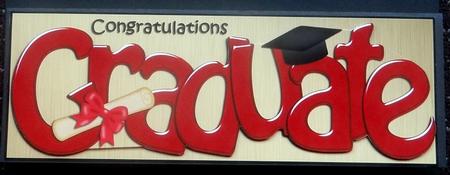 Large Dl Graduation 3D Decoupage by Giselle Topper