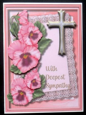 Beautiful Floral Sympathy 1, with Verse by Giselle Topper