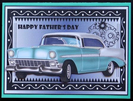 50s Car - Father's Day 1 by Giselle Topper