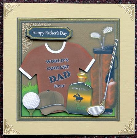 Father's Day B.day 6x6 Front by Giselle Topper