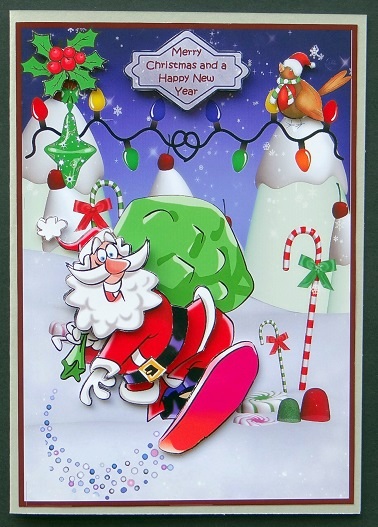 Santa Arrives in Style by Giselle Topper