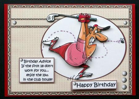Birthday Advice for the Golfer by Giselle Topper