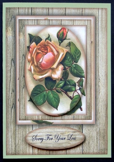 Vintage Sympathy Rose - 2 by Giselle Topper