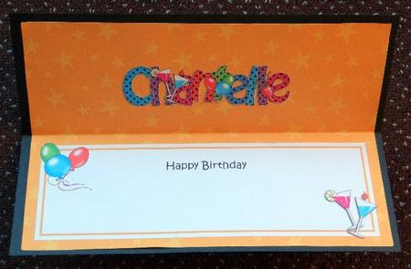 Large Dl Birthday Chantelle Celebrations Insert by Giselle Topper