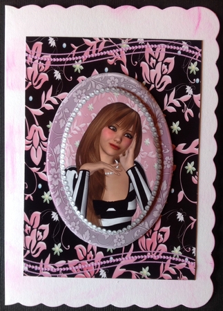 Modern Girl Floral Fantasy Insert by Gitte Jensen