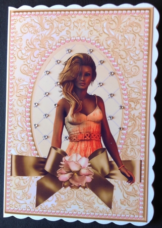 Insert for Pink Roses for the Ladies by Gitte Jensen