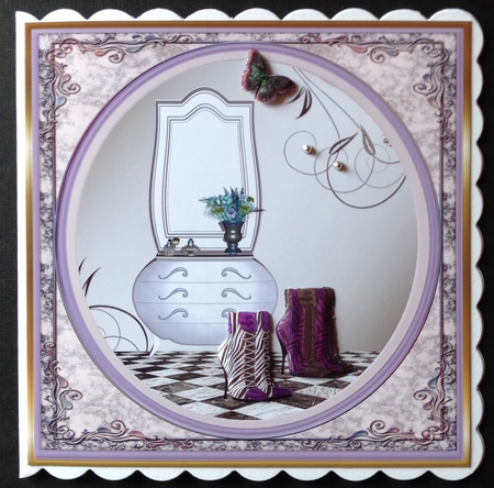 All Things Girly 8x8ins Approx: Insert by Gitte Jensen