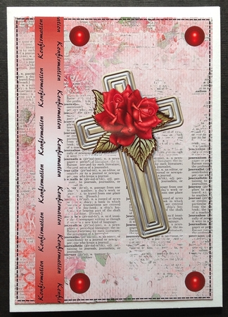 Sympathy Cross & Roses by Gitte Jensen