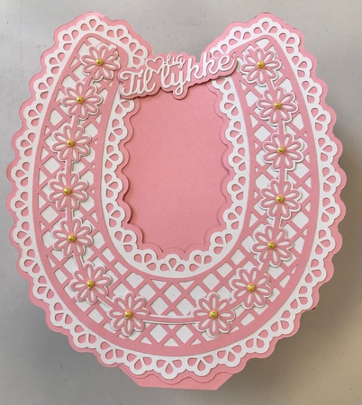 Bridal / Bride Wedding Horseshoe - Lattice and Daisies by Gitte Jensen