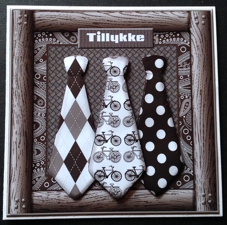 Male card Ties by Gitte Jensen