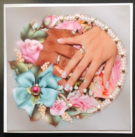 Tying The Knot 78 - Weddings & Handfastings - 3D Decoupage + Matching Insert & Tag  by Gitte Jensen