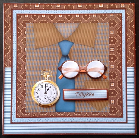 Male Card Shirt & Tie Gentleman by Gitte Jensen