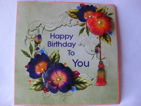 Happy Birthday with Roses by Gitte Jensen