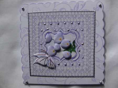 Flowers and Lace - Purple Poppies by Gitte Jensen