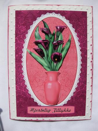 Floral Vase Birthday Card for Someone Special by Gitte Jensen