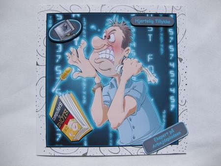 P.c. Repair Dude (blue) 8x8 by Gitte Jensen